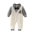 One Piece malha Cartoon Bear Romper, macacões de mangas compridas, criança infantil roupas, bebê meninos e meninas roupas, outono
