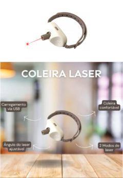 Coleira Laser Divertida E Interativa Para Gatos na internet