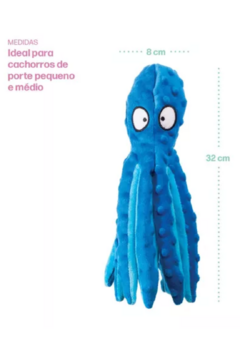Brinquedo Polvo 8 Pernas de Pelúcia com Som para Cachorro na internet