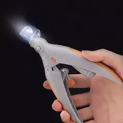 Aparador de unhas multifuncional para Pet com emissor de luz LED - comprar online