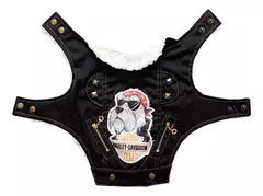 Roupa Para Cachorro Motoqueiro Peitoral Roupa Pet Inverno na internet