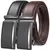 Cintos de couro fivela automática masculina, cinto de pele de vaca, preto, marr - loja online