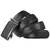 Imagem do Cintos de couro fivela automática masculina, cinto de pele de vaca, preto, marr