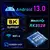 H96 MAX RK3528 Smart TV Set Top Box, Android 13, 4 GB, 64 GB, 32 GB, WiFi 6, 5G, na internet