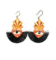 Ojos Naranja Negro Alebrije