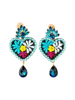 Corazón san Antonino y cristal azul