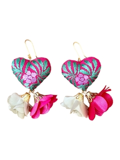 CORAZÓN FIUCSA DOBLE FLOR