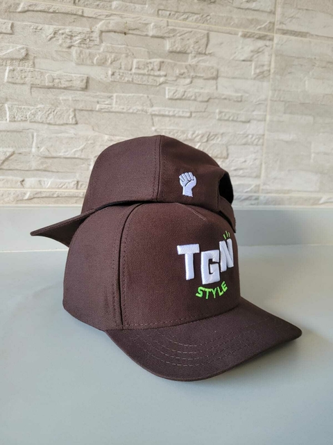 Boné Americano 6 Gomos TGN STYLE Marrom