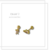 Studs cierre broquel bolita variedad Laminado 14k - CHAM ♥️ accesorios