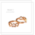 Aretes mini arracada zirconias corazones L-148k en internet