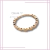 Anillo sencillo delgado con zirconias L18k