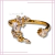 Anillo luna estrella ajustable oro Laminado-18k