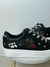 Tenis karl Lagerfeld para dama negro con pines aplicados cordones grabados en internet