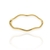 Bracelete Rígido Ondas banhado a ouro 18K