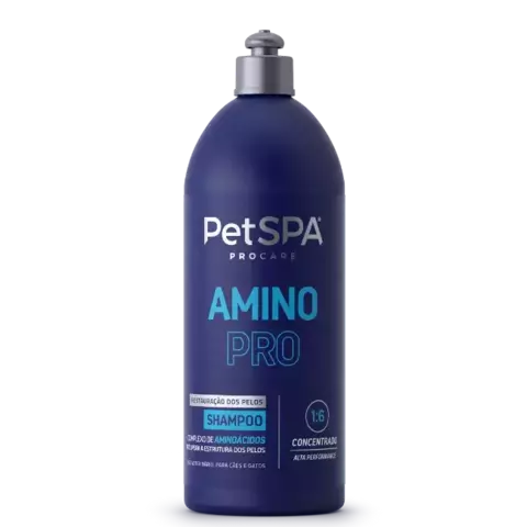 Shampoo Pet Restauração PetSPA Amino Pro 1L Banho e Tosa 1:6
