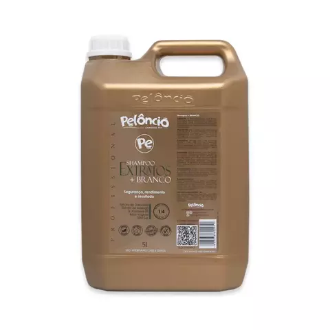 Shampoo Pet Extratos + Branco 5L 1/4 — Pelôncio