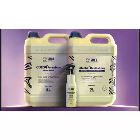 Kit CUIDA+ Surreal - Tratamento completo e econômico para banho profissional diário (3 produtos)