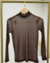 Blusa Tule Marrom - loja online