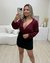 Cropped Alice Manga Longa Marsala - comprar online
