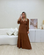 Vestido Manga Longa Marrom - DK Store Itu