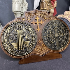 Medalha de São Bento em Resina de mesa / parede