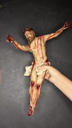 Crucifixo Realista de Parede 86 cm em resina - loja online