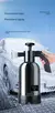 Pulverizador De Espuma De Bomba De Mão Com 3 Tipos De Bicos, Canhão De Espuma Pneumático, Neve Car Wash Spray Garrafa, Limpeza Da Janela Do Carro, 2L - Top123