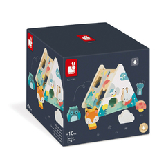Caja con formas y animales del bosque en internet
