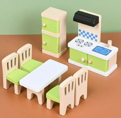 Set de muebles para casita 5 habitaciones - tienda en línea