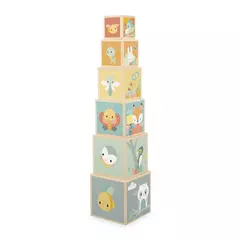 Piràmide 6 cubos de madera Pure - Laria Kids