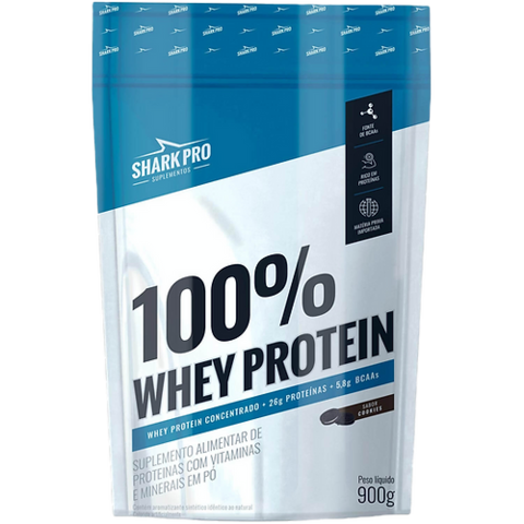 WHEY PROTEIN 100% - REFIL - SHARK PRO - 900g