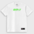 Camiseta Oversized Streetwear Off-Y Green Logo White