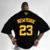 Camiseta Oversized Streetwear NY 23 Gold na internet