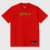 Camiseta Oversized Streetwear Off-Y Green Logo Red