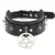 Diezi estilo diferente moda punk masculino torques colar gótico couro do plutô - Tipo Fetiche
