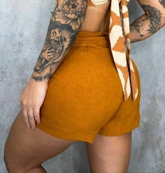 Short tecido em linho - brizellamodas
