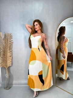 vestido longo viscose na internet