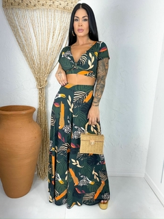 CONJUNTO CALÇA+ CROPPED - comprar online