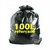 SACO DE LIXO PRETO 100L 70X85X0,08 C/100 UN