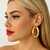 Brinco Escultura Oval - comprar online