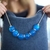 Colar Harmony com Resina Azul Clara - loja online