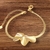 Bracelete Folha Dourada - loja online