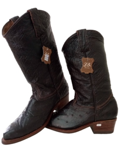 Botas de Cuero de Avestruz para Hombre