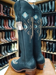 Botas azul marino premium talla 35 - Luiz 100% Cuero