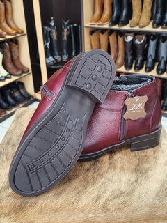 Botines vino mujer modelo 2025 - Luiz 100% Cuero