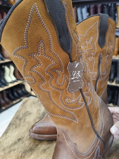 Botas gamuzadas café claro mujer - tienda en línea