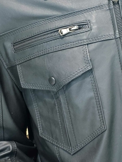 Chaqueta negra 100% cuero - tienda en línea
