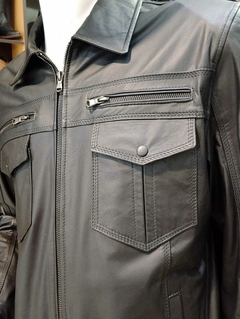 Chaqueta negra 100% cuero - comprar en línea
