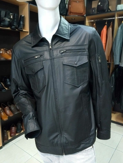 Chaqueta negra 100% cuero