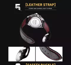Megir relógio de pulso masculino, marca de luxo, quartzo, luminoso, à prova d&